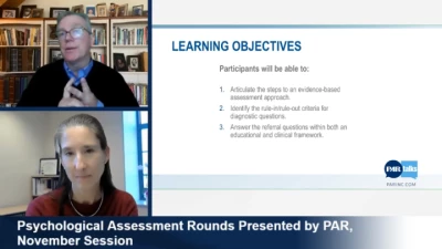 Psychological Assessment Rounds Presented by PAR, November Session icon