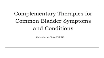 Complementary Therapies for Common Bladder Symptoms and Conditions icon