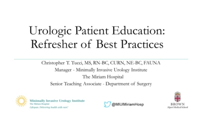 Urologic Patient Education: Refresher of Best Practices